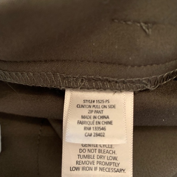 Ecru Clinton pull on side zip pant , olive, size 8 - Picture 4 of 6